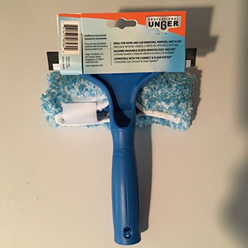 Unger Professional Microfiber Window Combi: 2-in-1 Professional Squeegee  and Window Scrubber, 6 