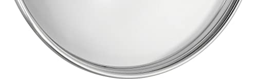 ZWILLING Premium Stainless Steel Glass LID 11" Universal, Lid for Pans, Oven Safe for Skillet Pots Pans, Dishwasher Safe, Tempered Replacement Cover