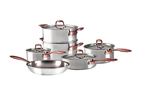 ZWILLING Rosé 10-Piece Premium Stainless Steel Kitchen Cookware Set- Nonstick Cooking Set, Stay Cool Handle, Dishwasher Safe
