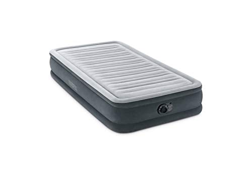 "Intex Comfort Plush Mid Rise Dura-Beam Airbed with Internal Electric Pump, Bed Height 13"", Twin" (67765ED)