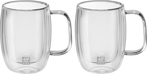 ZWILLING Sorrento Plus 2 Piece Insulated Insulated Double-Wall Glass Espresso Mug Set, Double-Shot 134mL