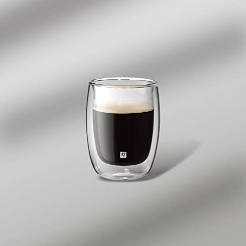 ZWILLING Sorrento 8 Piece Insulated Double-Wall Glassware Coffee Cup Set - Value Pack