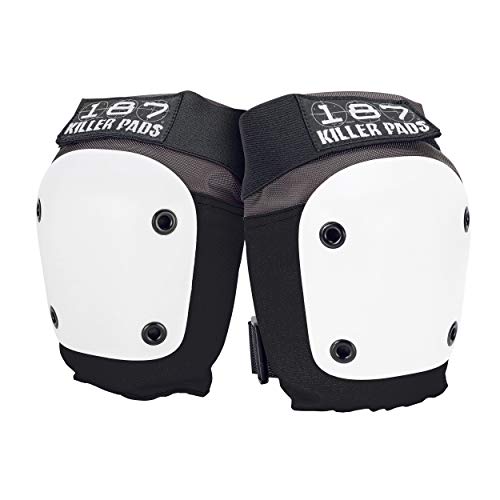 187 Killer Pads Fly Knee Pad, Grey/White, X- Large