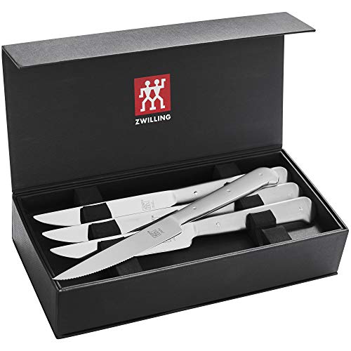 ZWILLING Porterhouse Razor-Sharp Steak Knife Set of 8 with Black Presentation Case, Gift Set