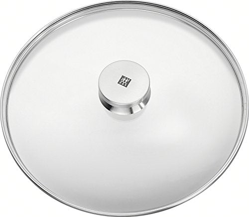 ZWILLING Premium Stainless Steel Glass LID 11" Universal, Lid for Pans, Oven Safe for Skillet Pots Pans, Dishwasher Safe, Tempered Replacement Cover