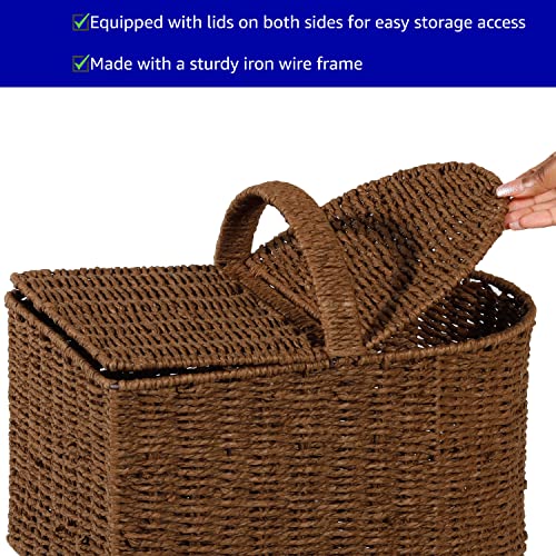 15.25" Storage Stair Basket With Handle by Trademark Innovations