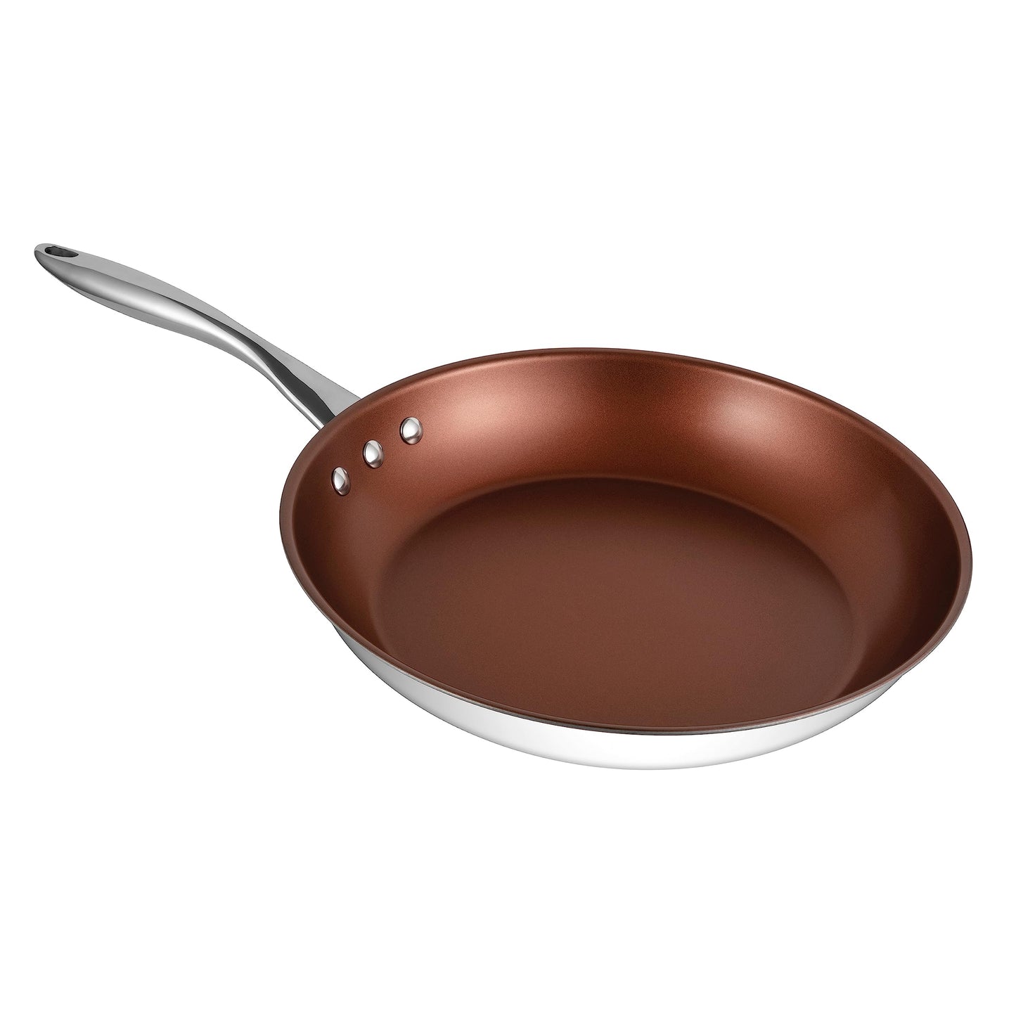 12" (30 cm) Stainless Steel Pan by Ozeri with ETERNA, a 100% PFOA and APEO-Free Non-Stick Coating